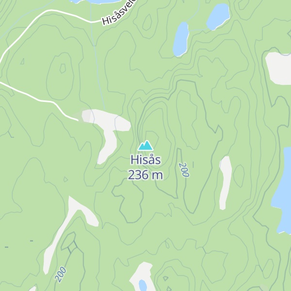 Map of Hisås