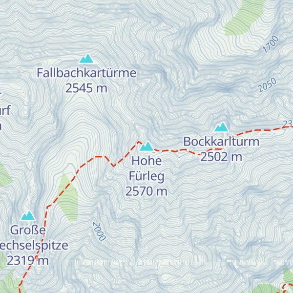 Map of Hohe Fürleg