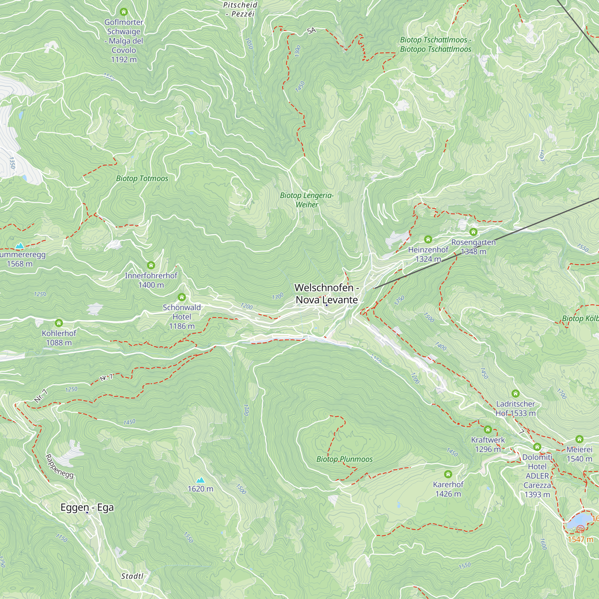 Berghaus Rosengarten map