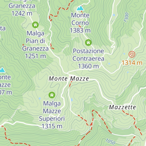 Map of Rifugio Monte Corno