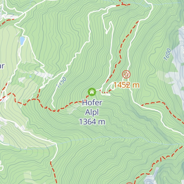 Map of Hofer Alpl