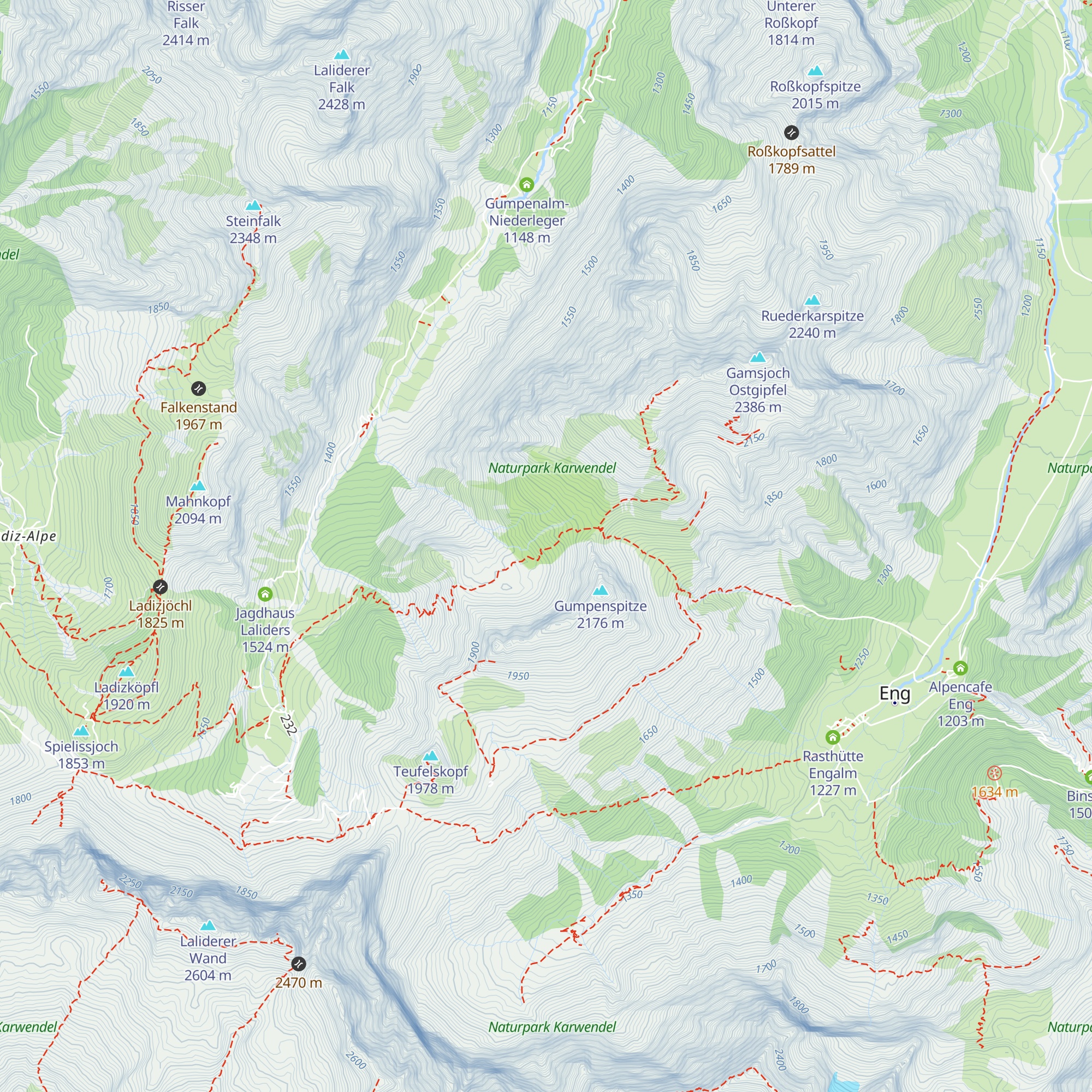 Gumpenalm Hochleger map
