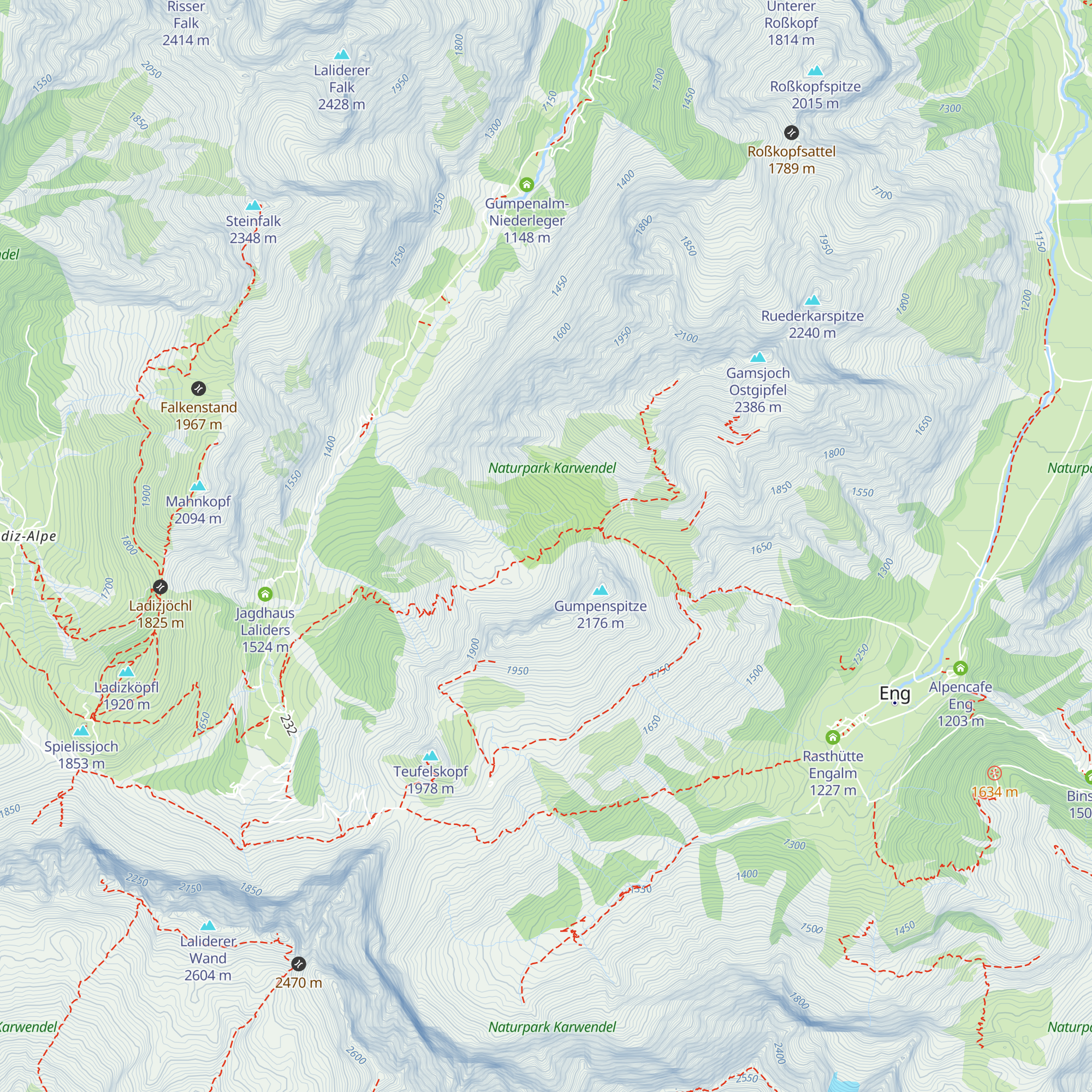 Gumpenalm Hochleger map