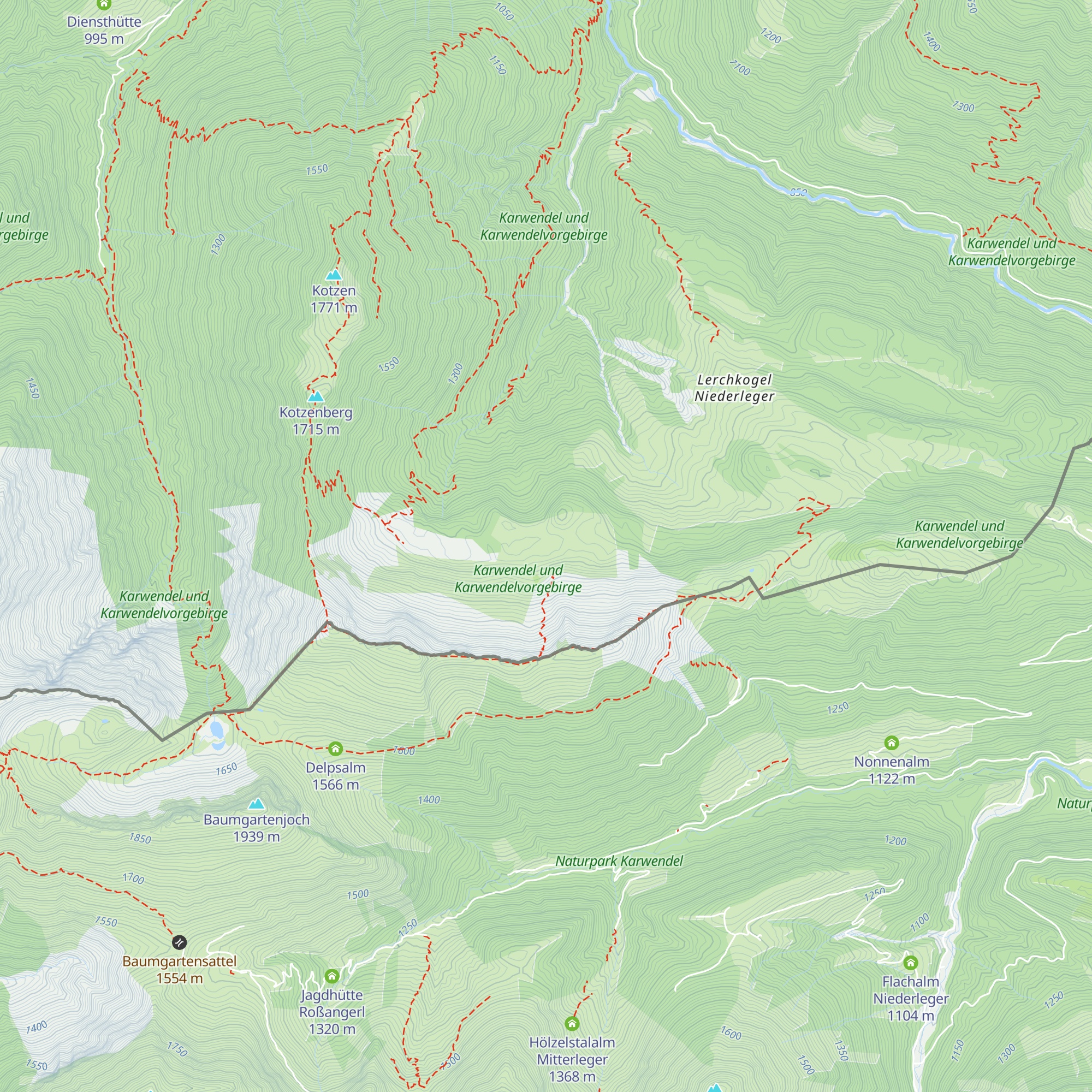 Ludernalm map