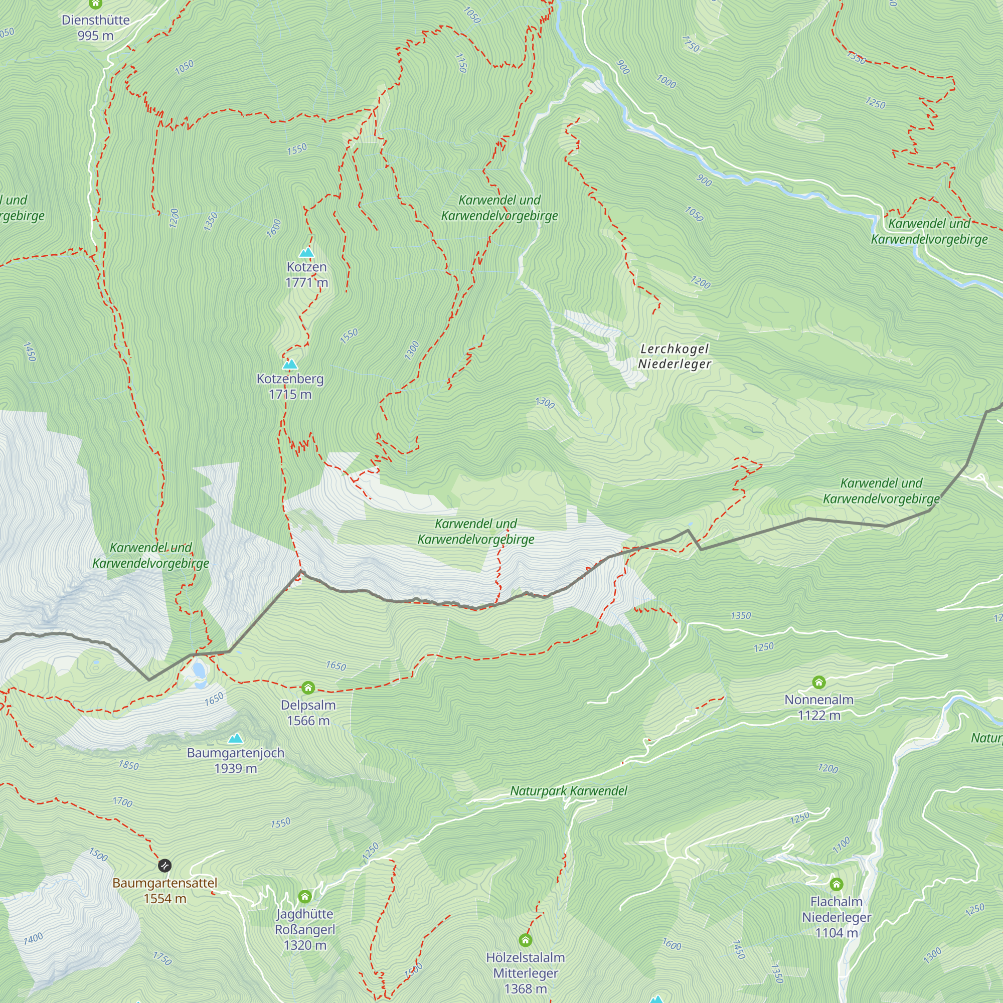 Ludernalm map