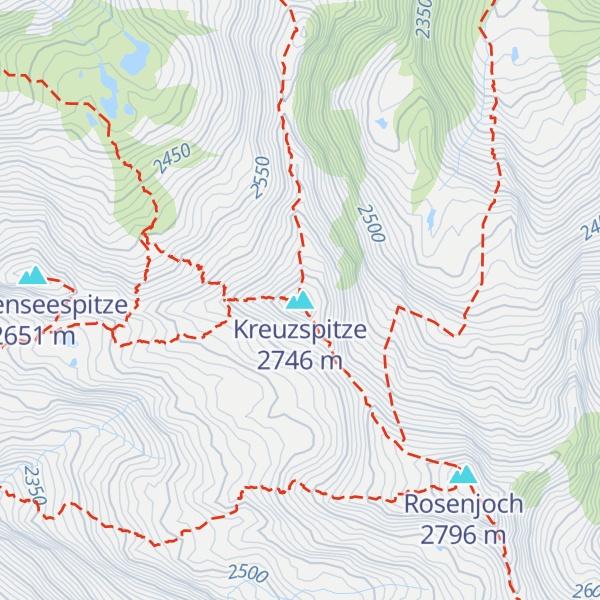Map of Kreuzspitze