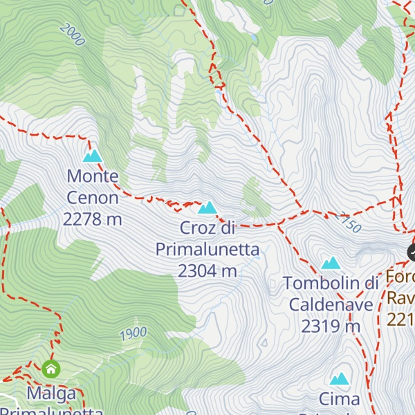Map of Croz di Primalunetta