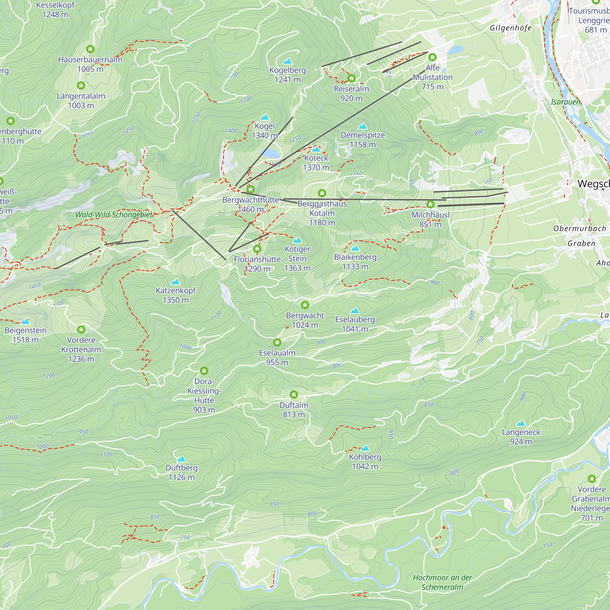 Bergwacht map