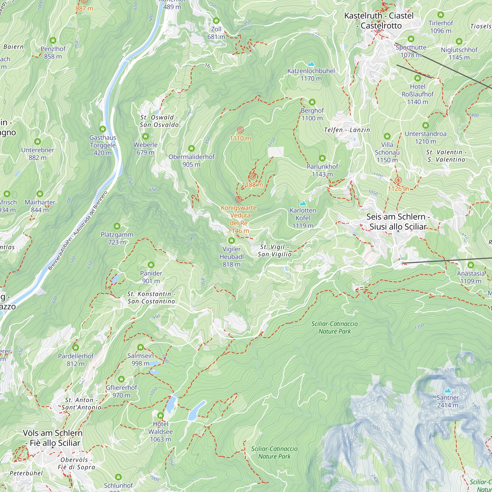 Hofschank Campedèl map