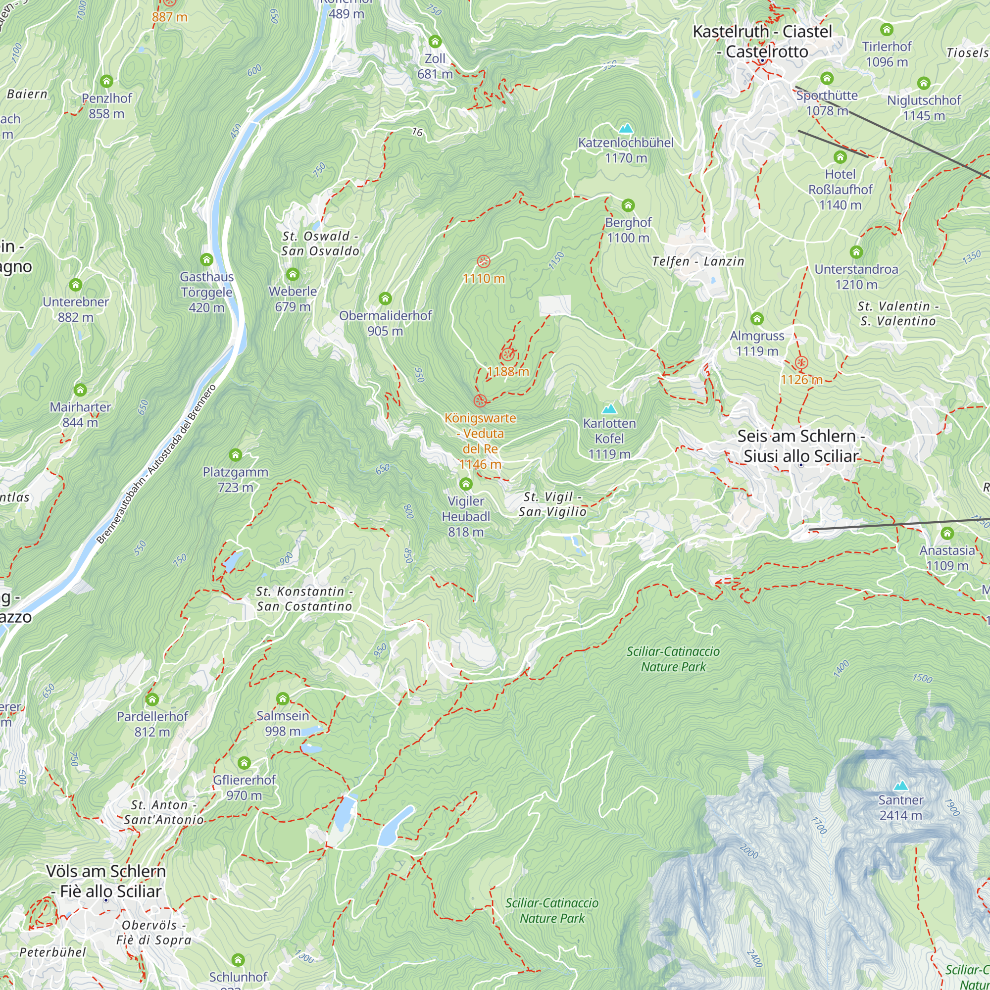 Hofschank Campedèl map