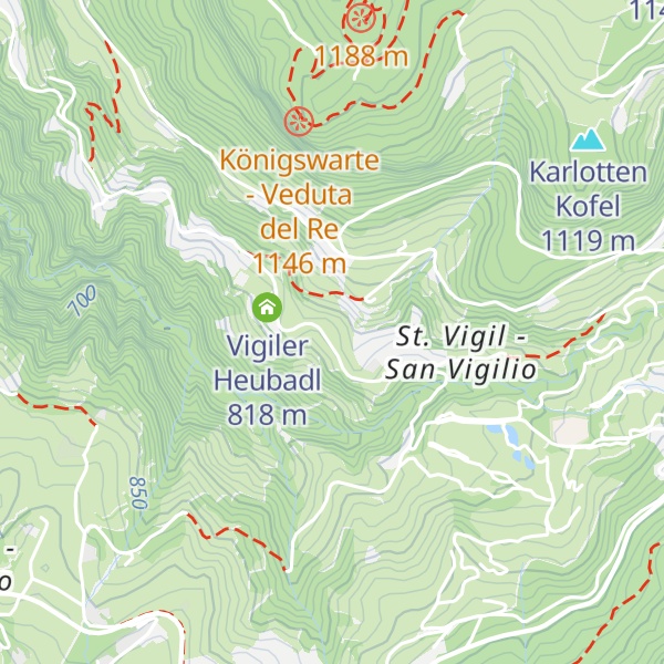 Map of Hofschank Campedèl