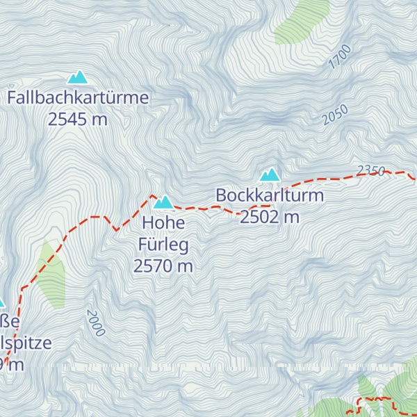 Map of Walderkampspitze