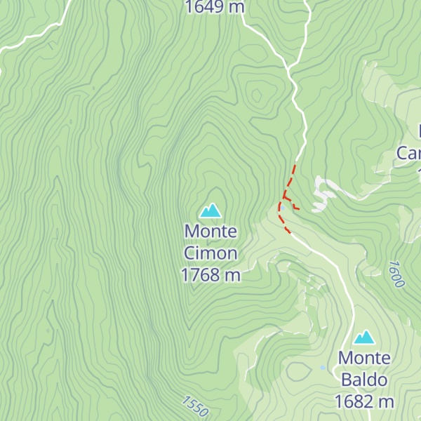 Map of Monte Cimon
