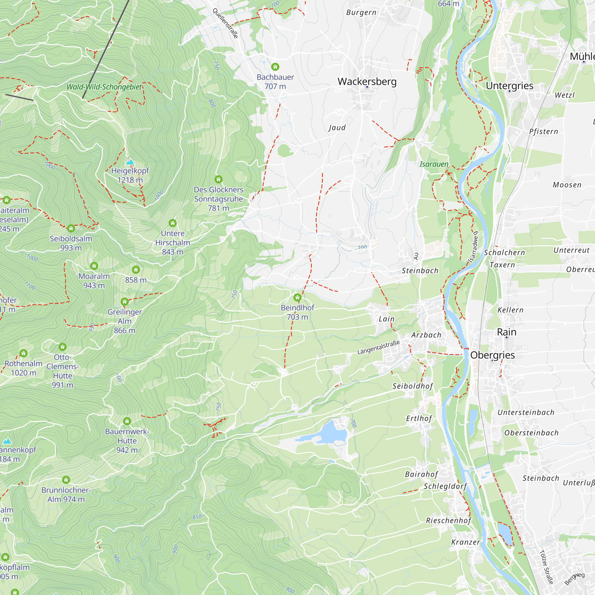 Beindlhof map
