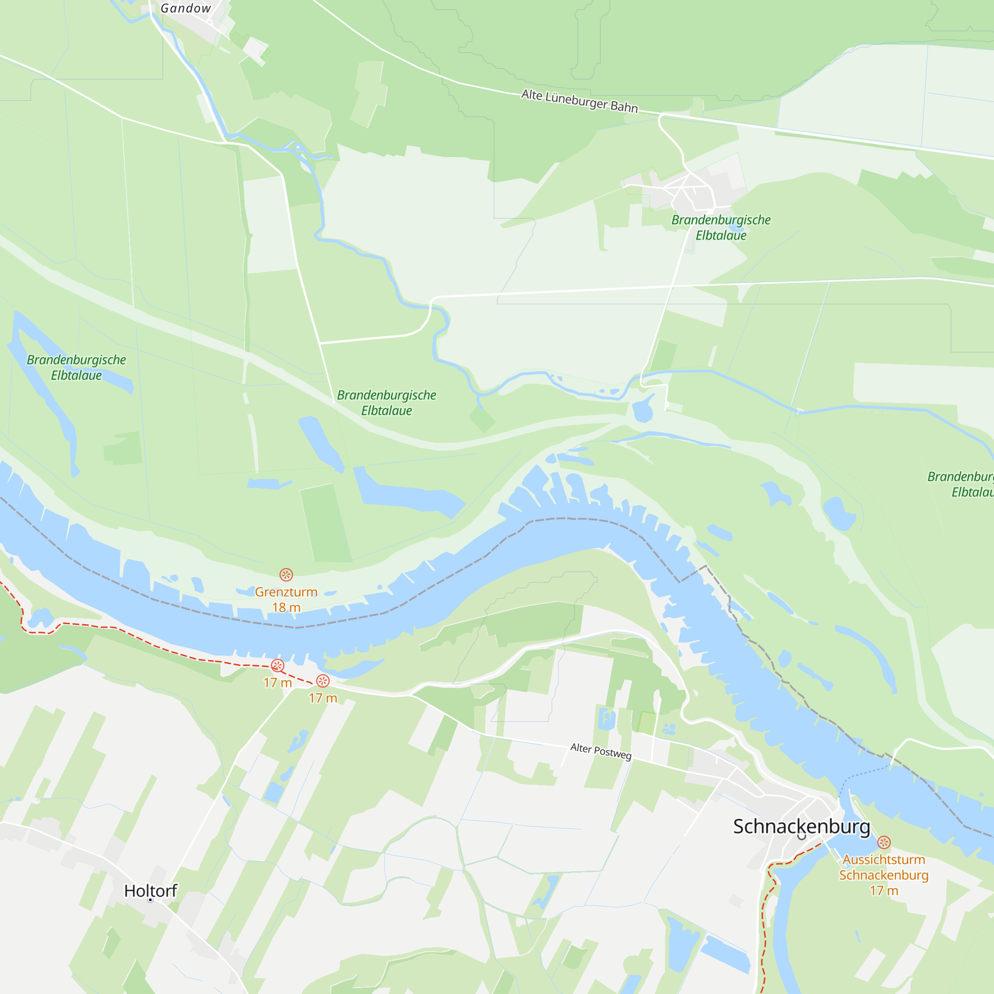 Unterstandshütte Auenblick map