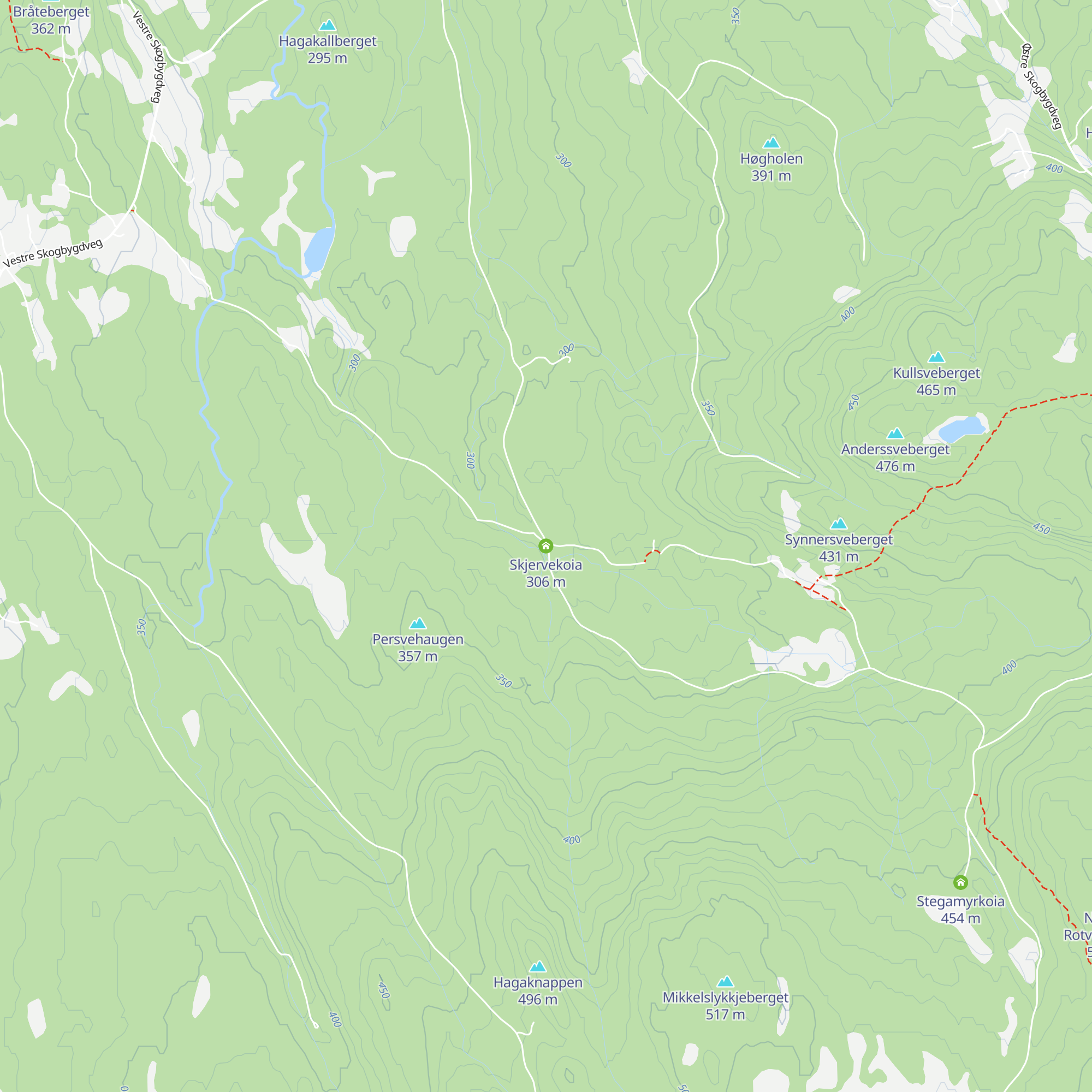 Skjervekoia map