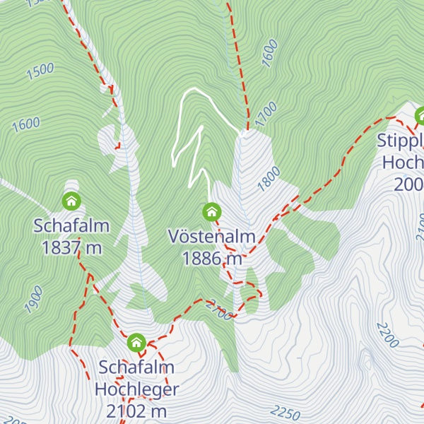 Map of Vöstenalm
