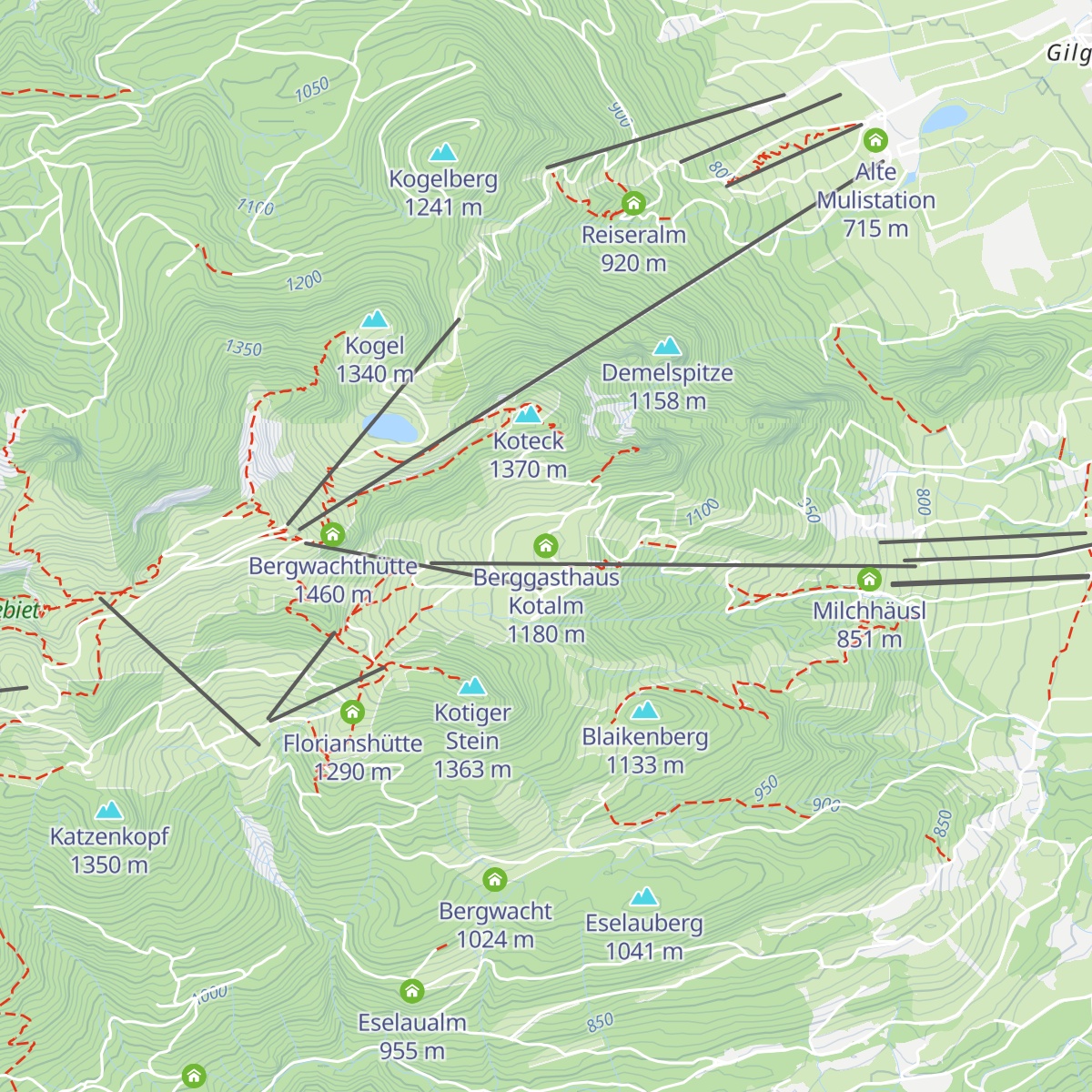 Berggasthaus Kotalm map