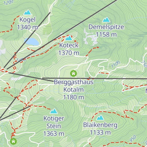 Map of Berggasthaus Kotalm