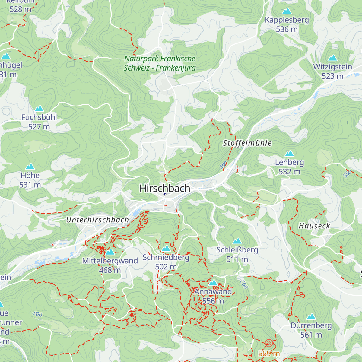 Niglhütte map