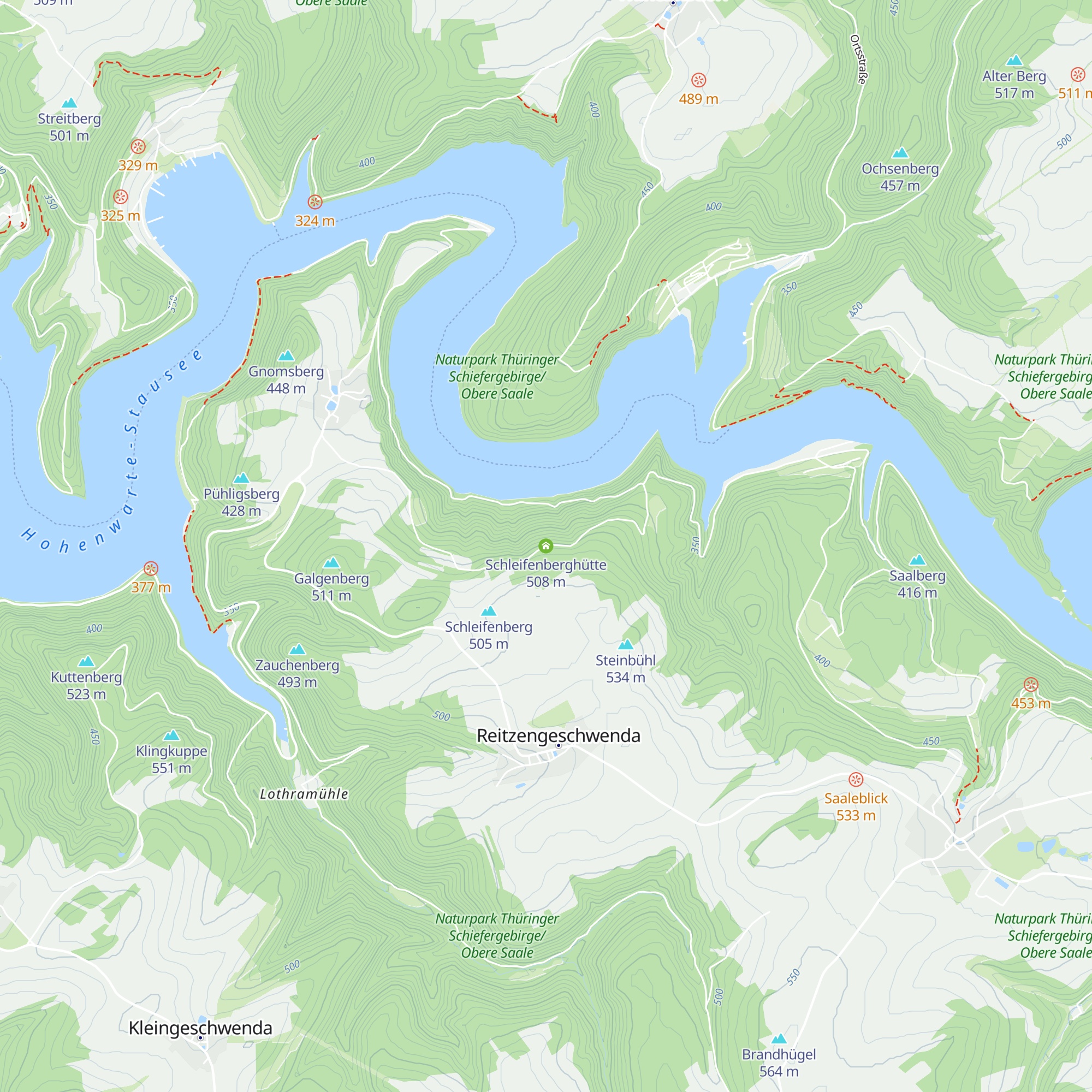 Schleifenberghütte map