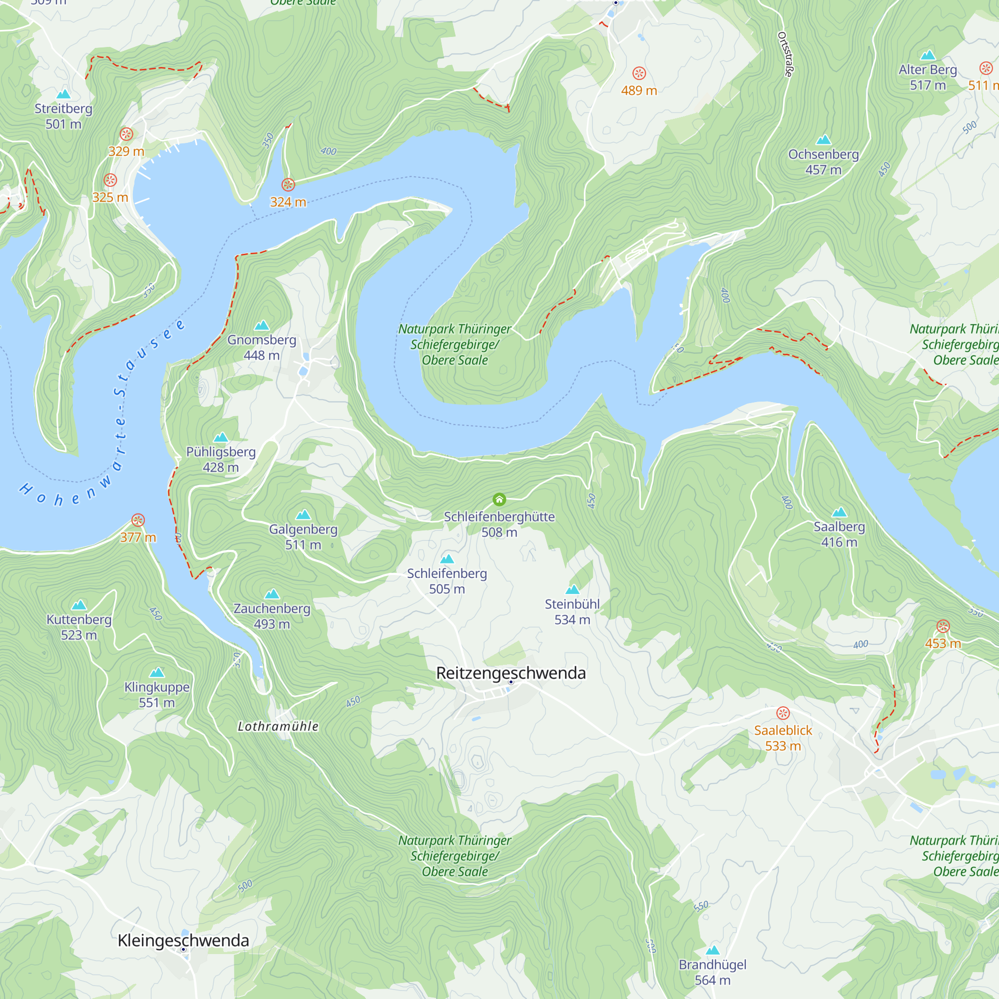 Schleifenberghütte map