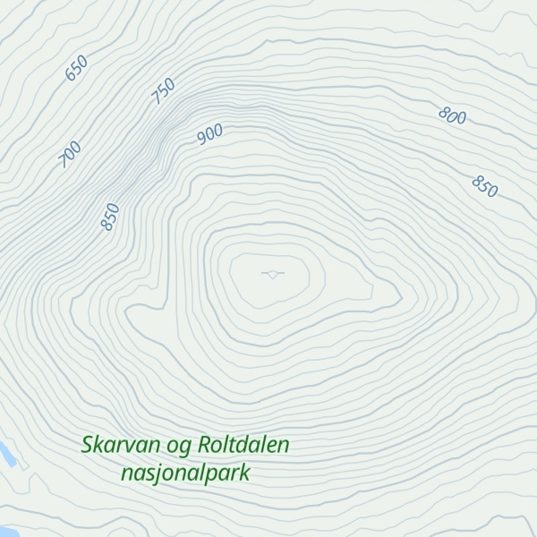 Map of Vålåkleppen