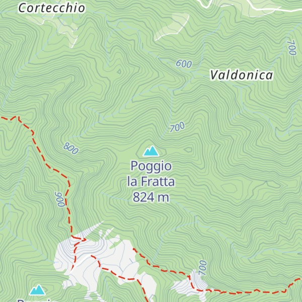 Map of Poggio la Fratta