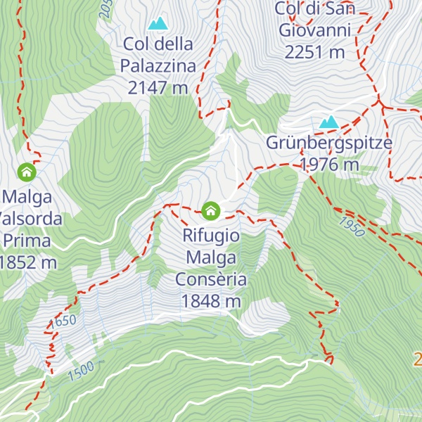Map of Rifugio Malga Consèria