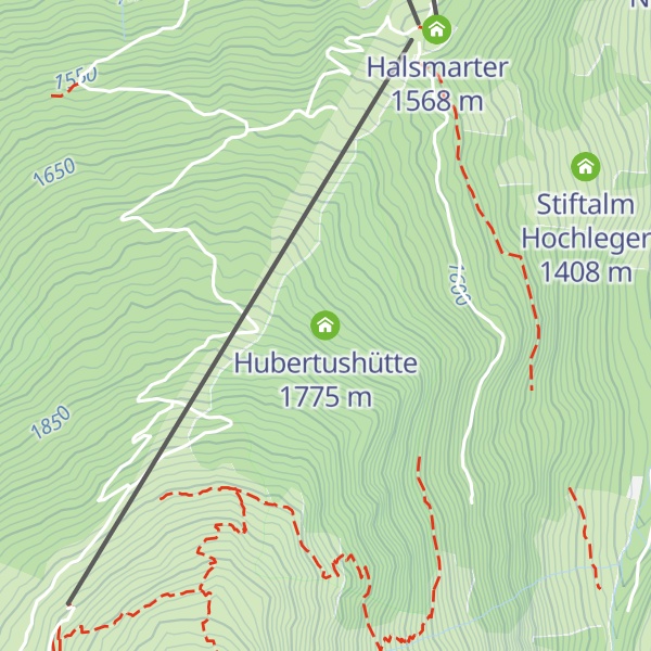 Map of Hubertushütte