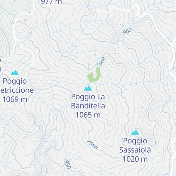 Map of Poggio La Banditella