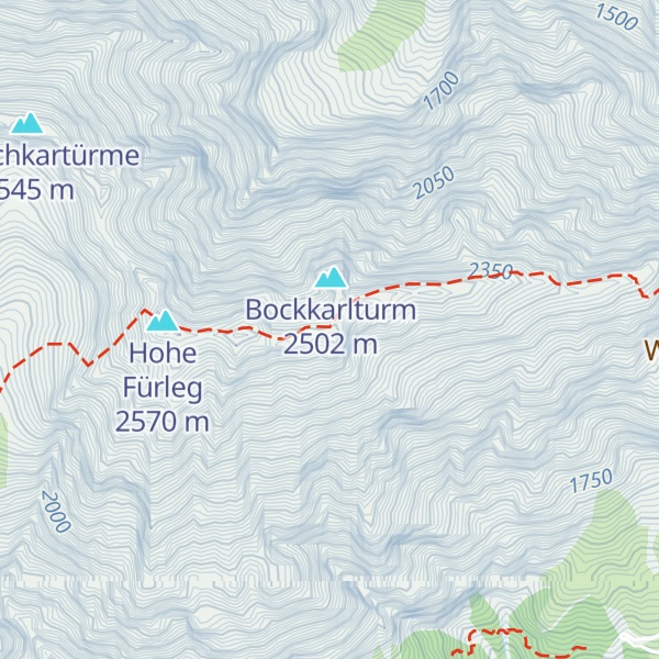 Map of Tratenspitze