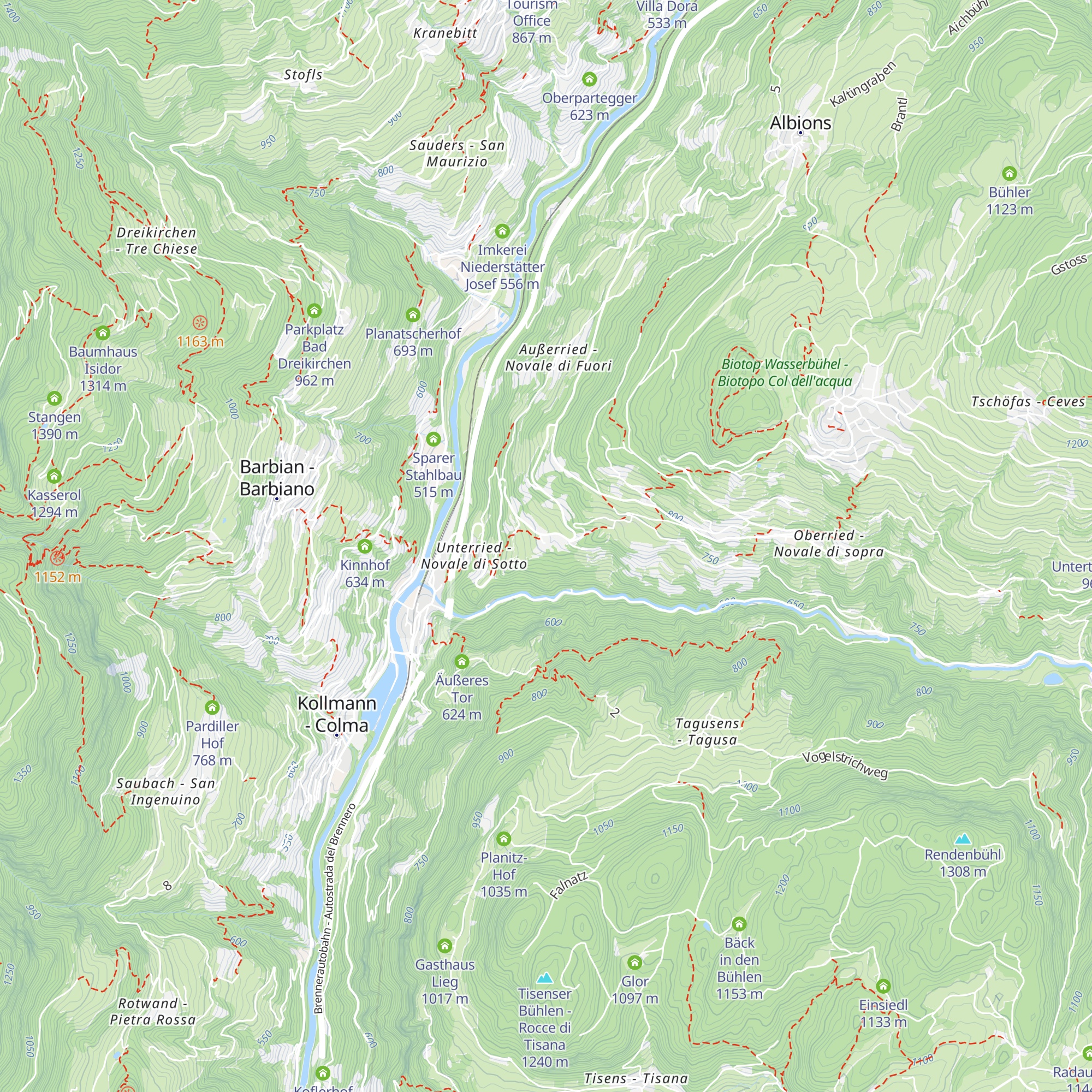 Unterfinser Buschenschank map