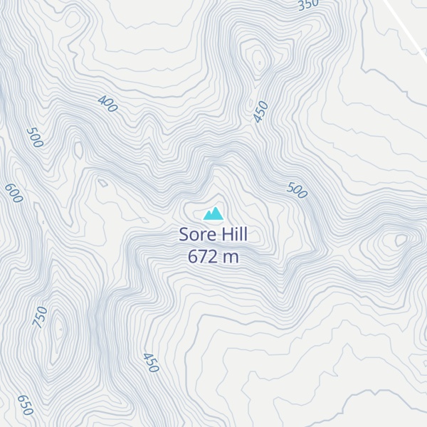 Map of Sore Hill