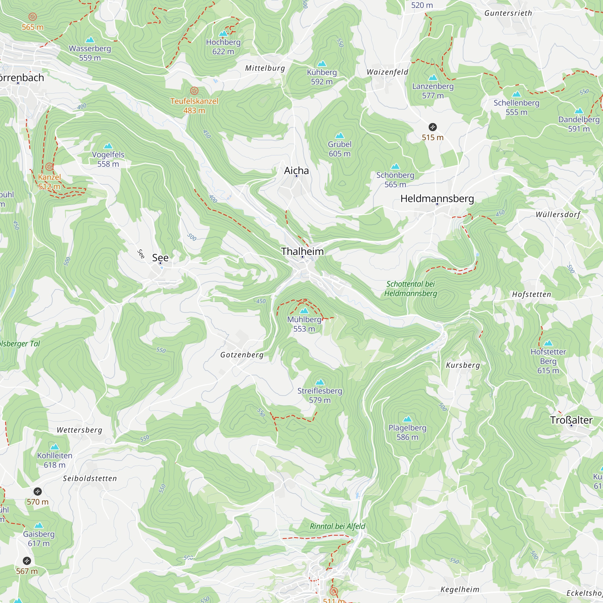 Thalheimer Hütte map