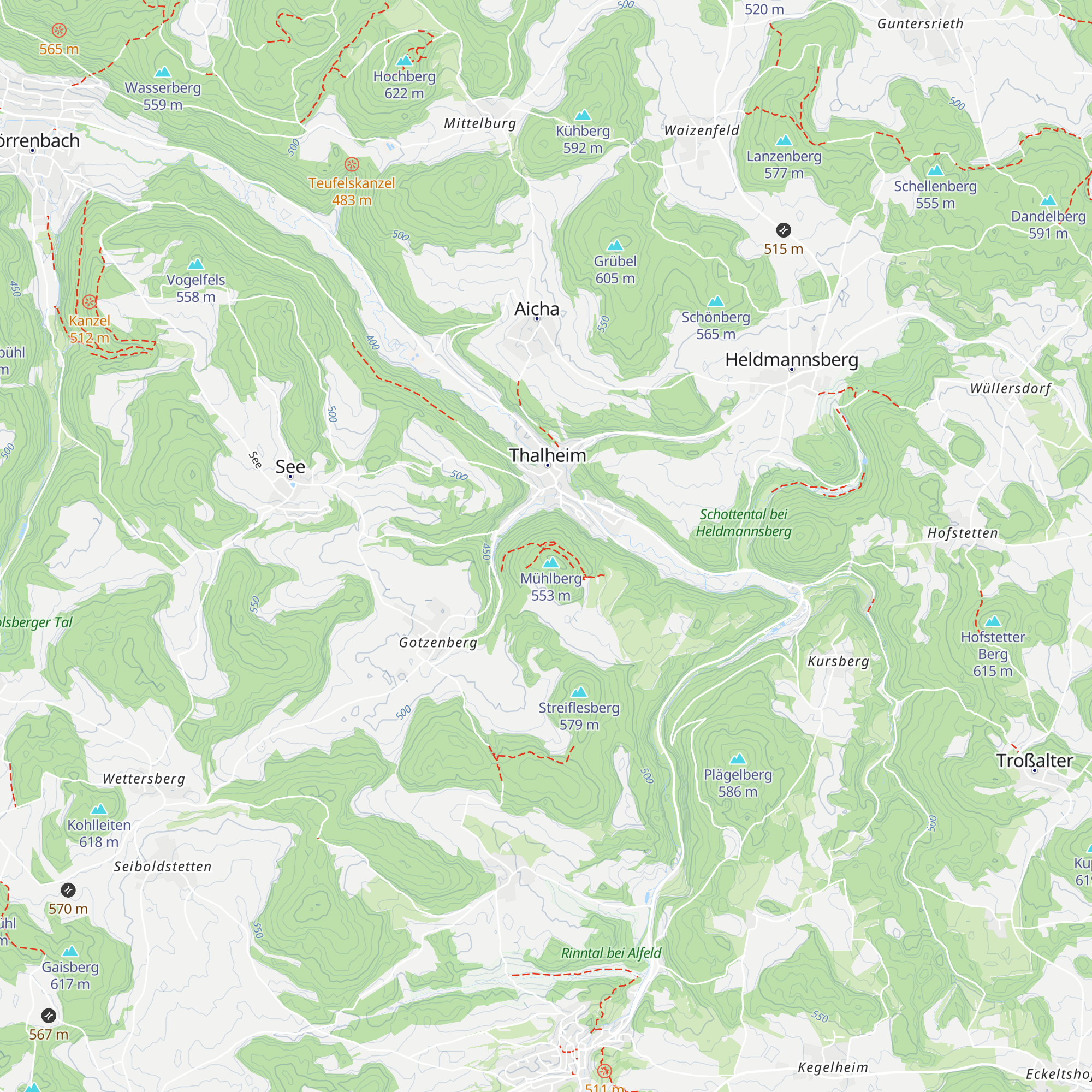 Thalheimer Hütte map