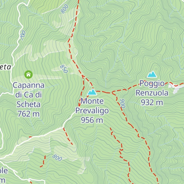Map of Monte Prevaligo