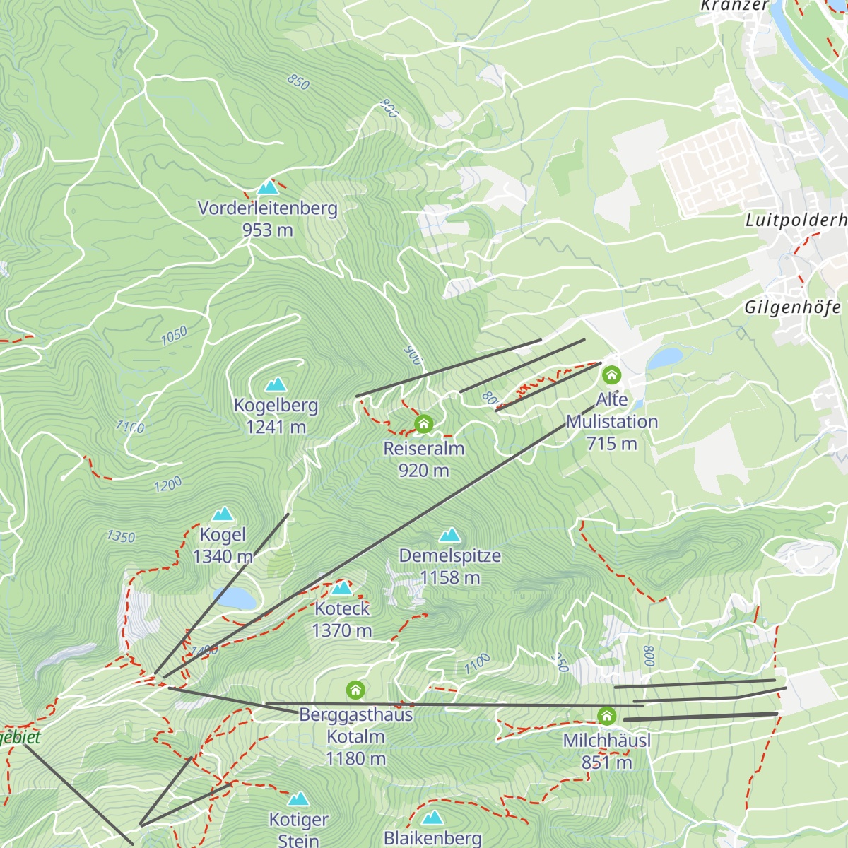 Reiseralm map