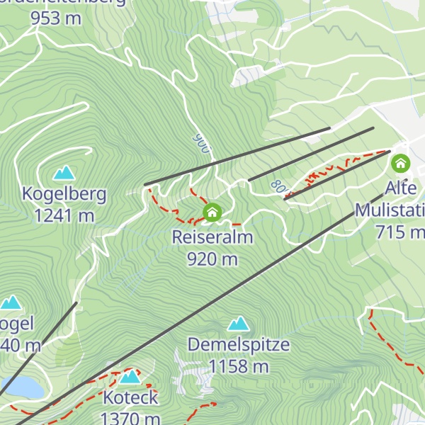 Map of Reiseralm