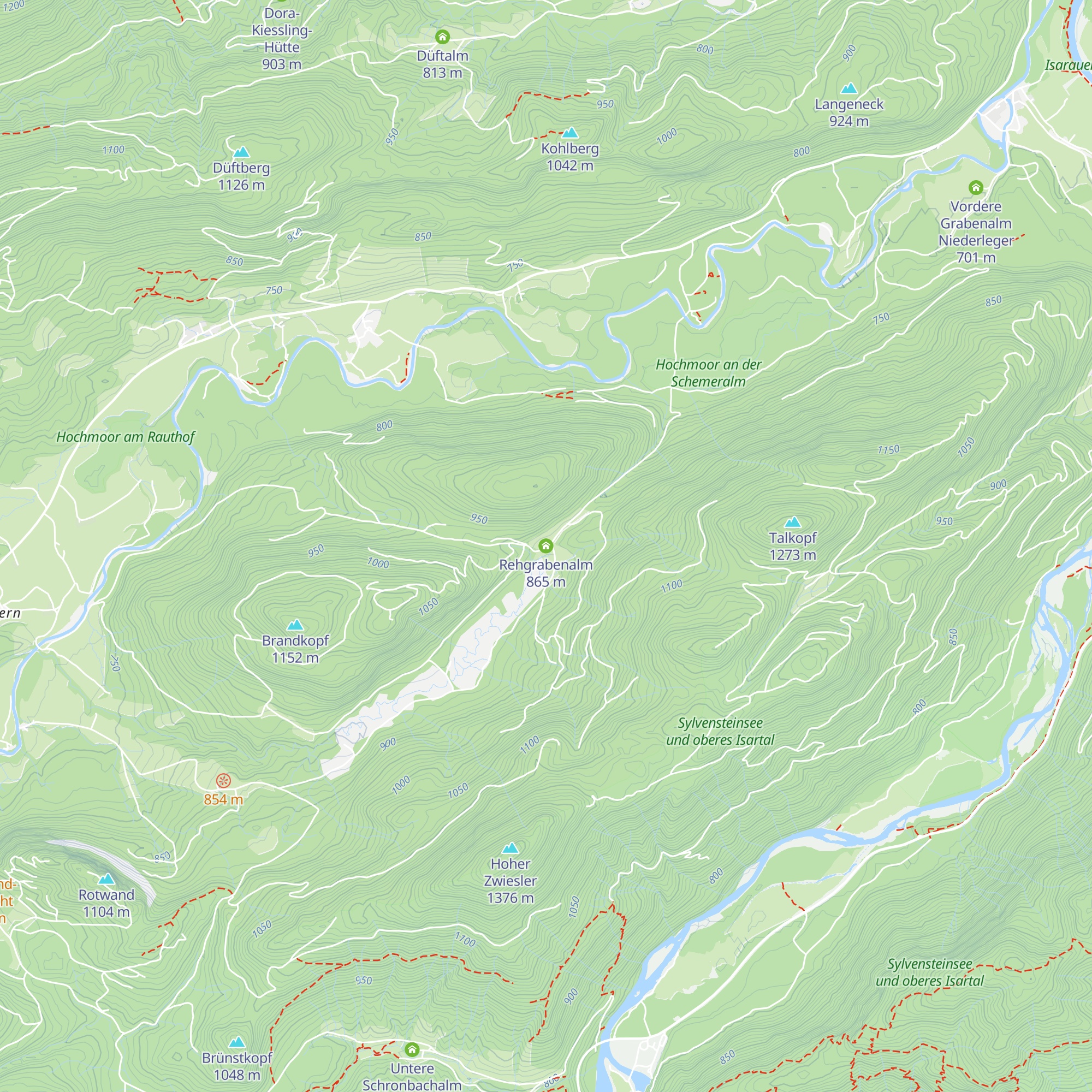 Rehgrabenalm map