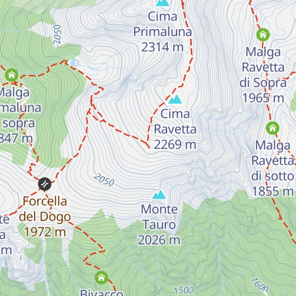 Map of Bivacco Argentino Vanin