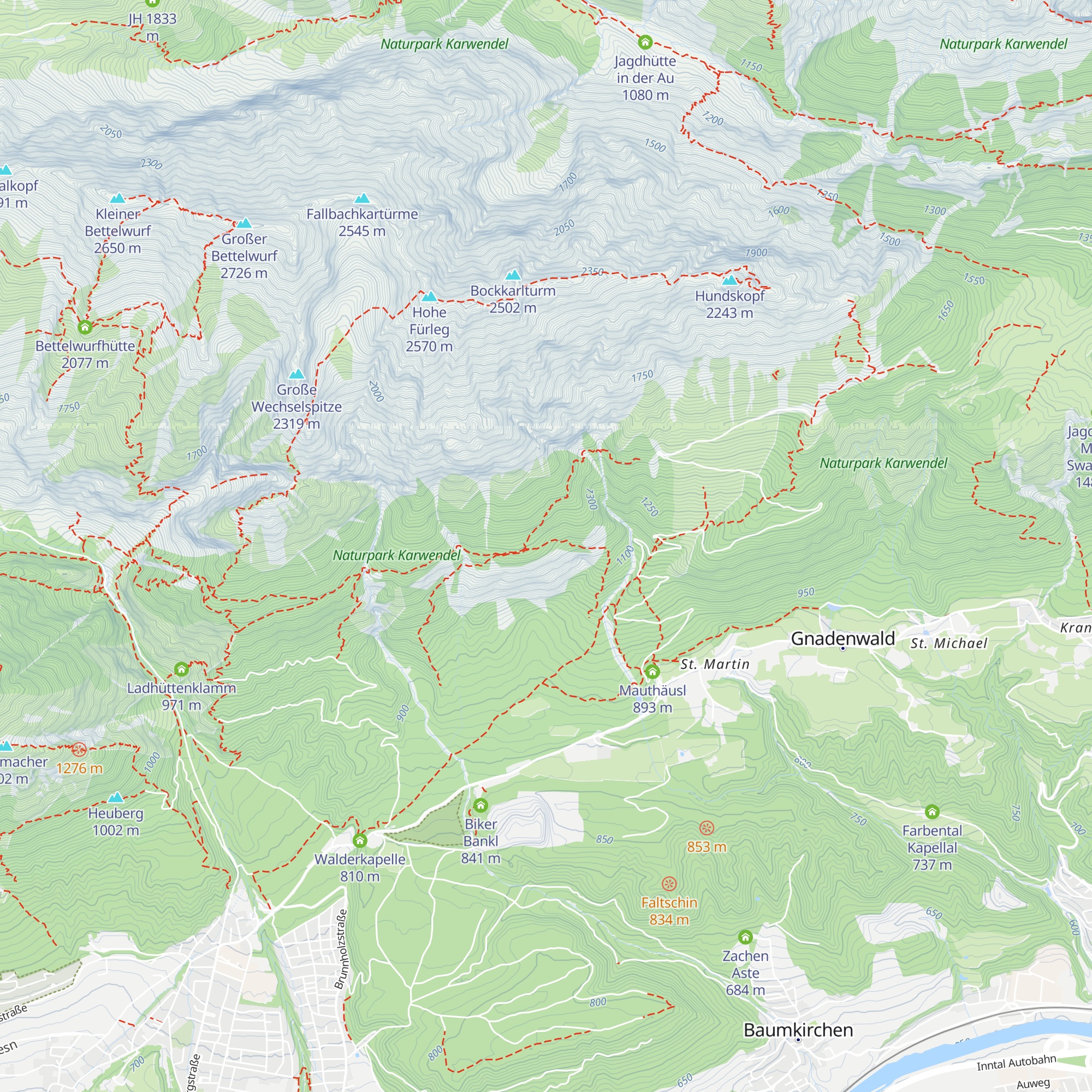 Wandlalm map