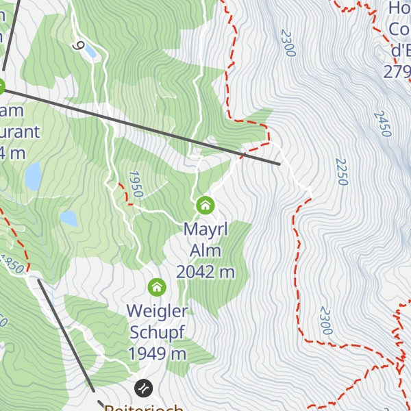 Map of Mayrl Alm