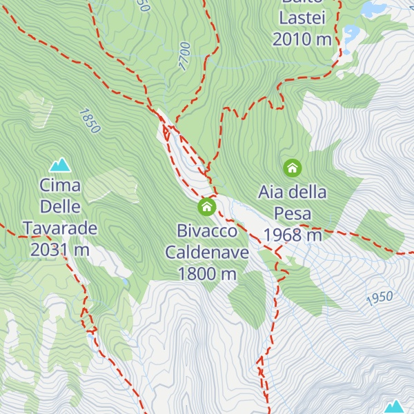 Map of Bivacco Caldenave
