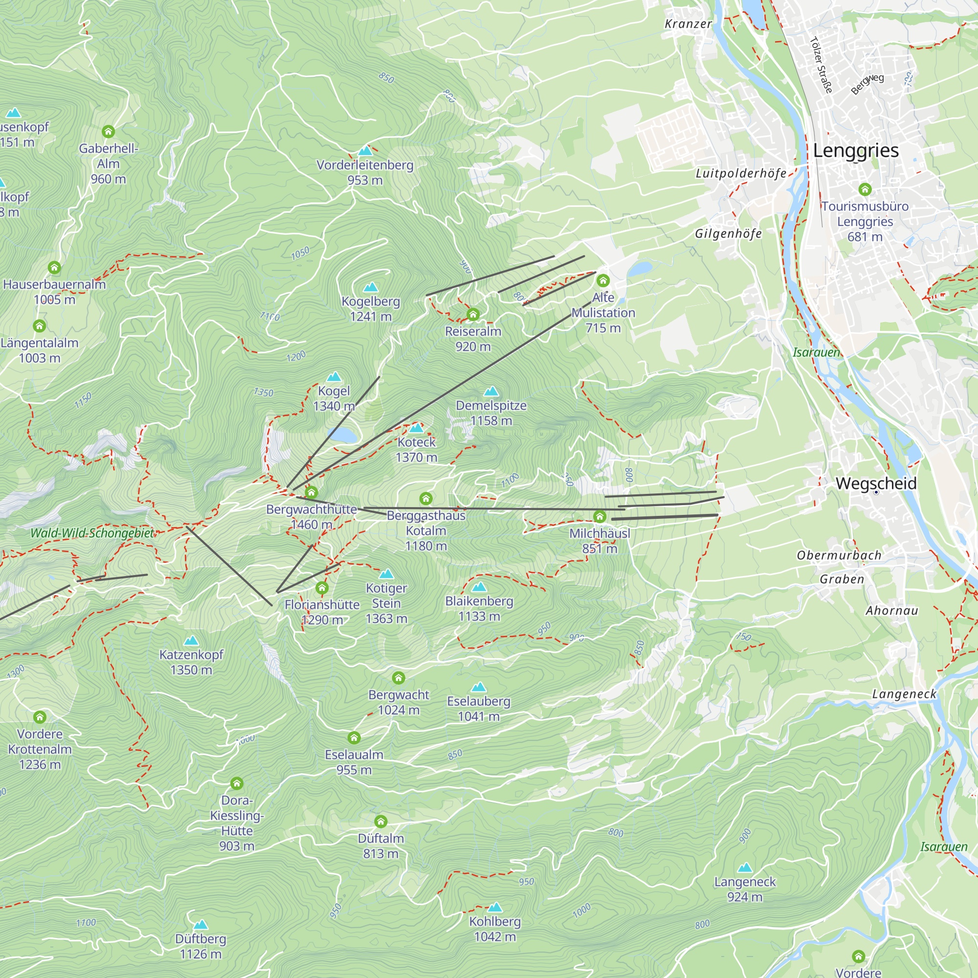 Kreinbauernalm map