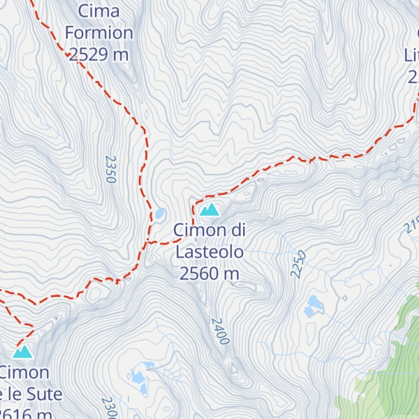 Map of Cimon di Lasteolo