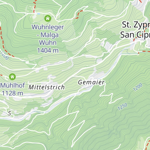 Map of Pioger Platzl