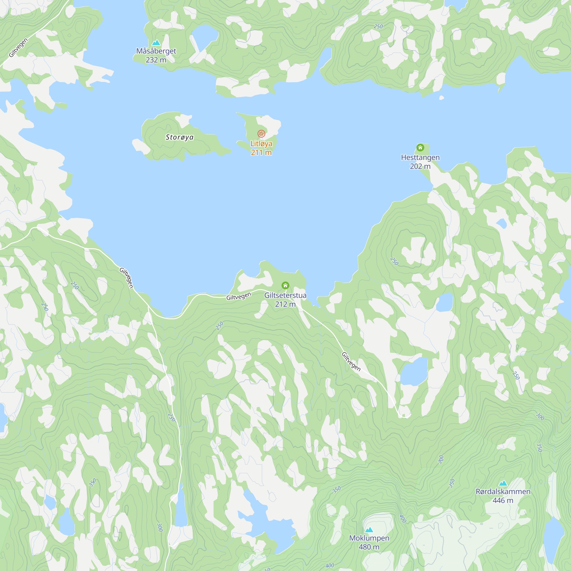 Giltseterstua map