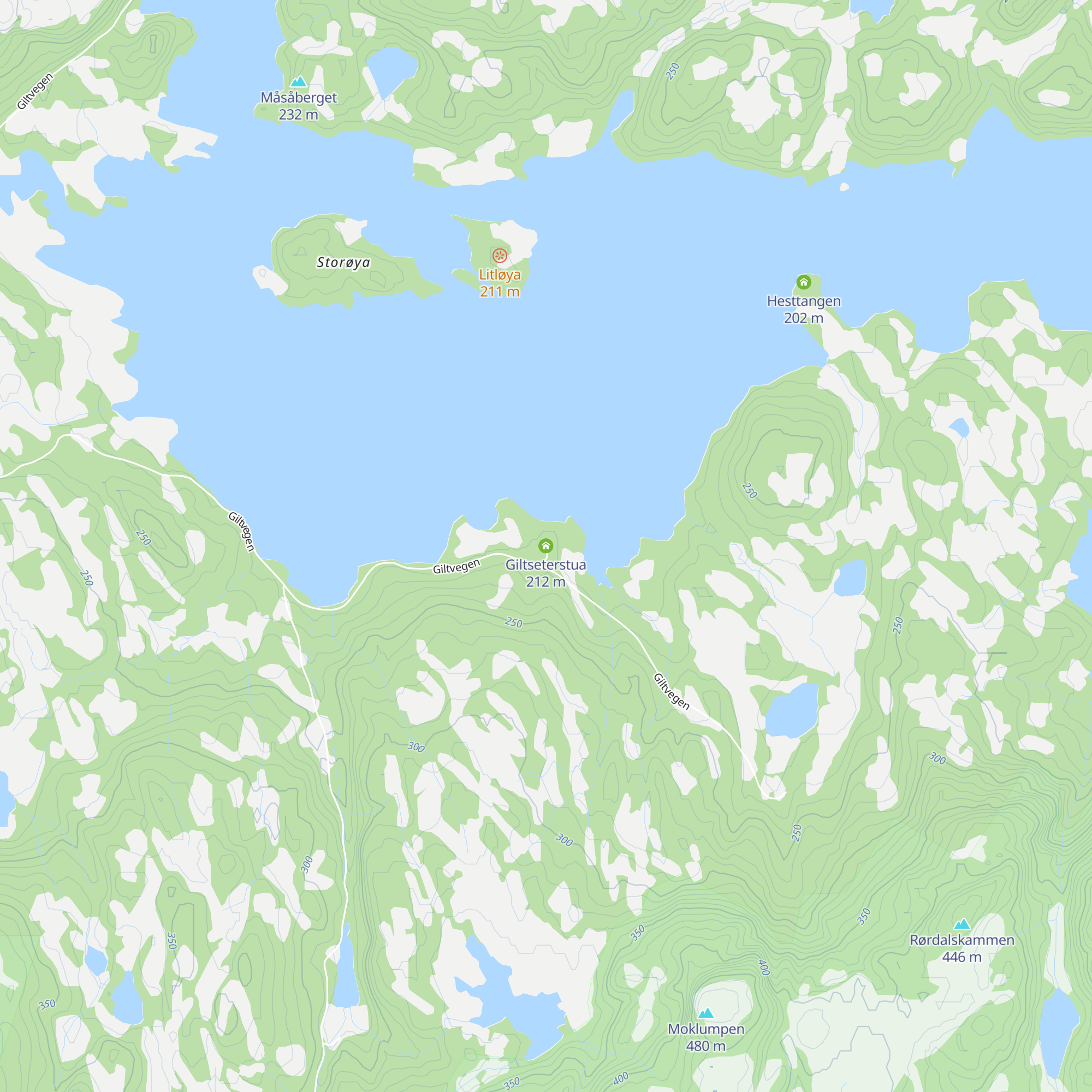 Giltseterstua map