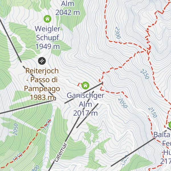 Map of Ganischger Alm